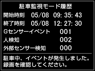 履歴表示機能