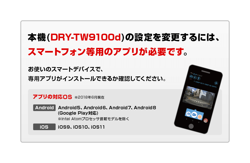 ユピテル ドライブレコーダー DRY-TW9100d