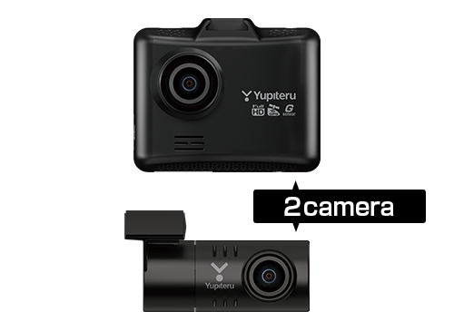 【人気商品】ユピテル ドライブレコーダー Y-115d 前後 2カメラ 200万