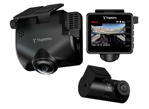 ユピテル ZQ-31R 360° 2カメラ 前後左右車内ドライブレコーダー 新品-
