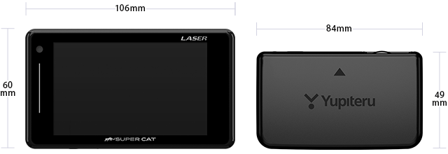 ユピテル 7.0v型 ワンセグ内蔵 レーダー探知機機能